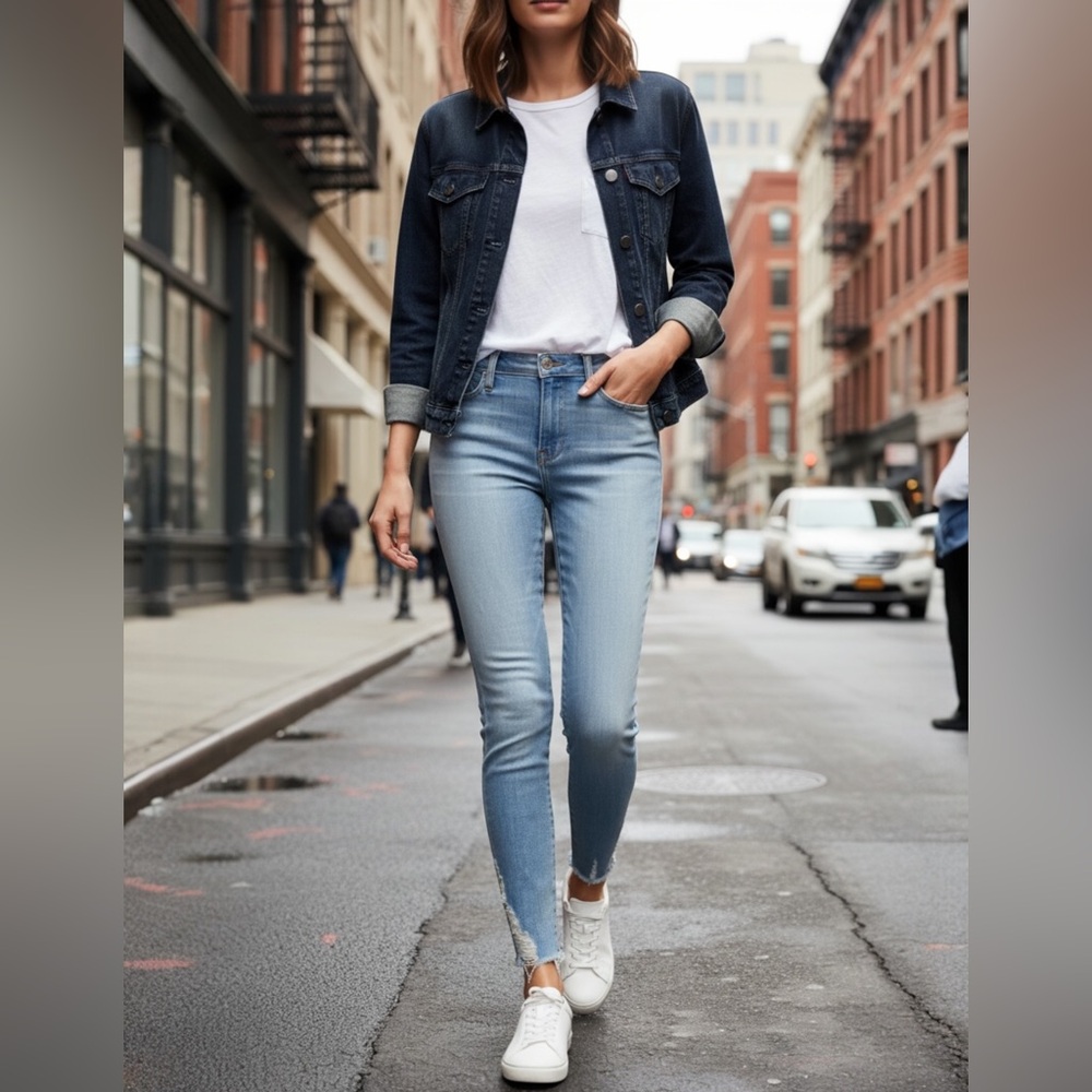 Frame Denim Women's Skinny Jeans - Medium Blue
